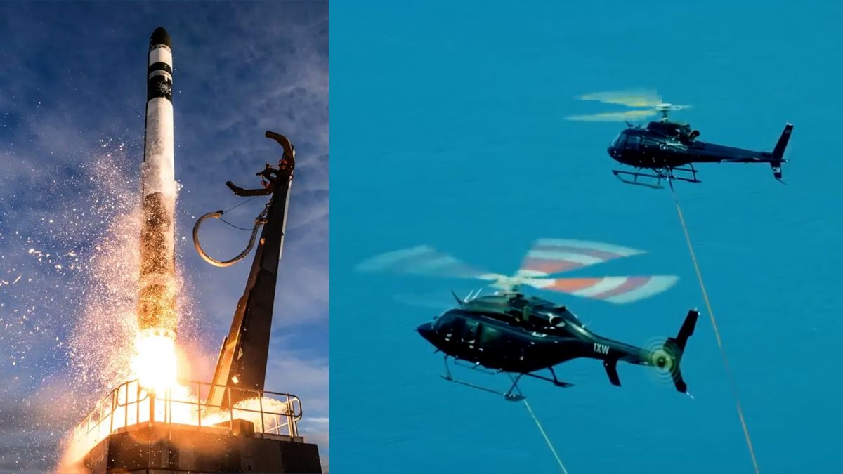 Muskova konkurence bude raketu chytat vrtulníkem